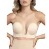 BYE-BRA - SUJETADOR SIN ASAS EN U BEIGE COPA E