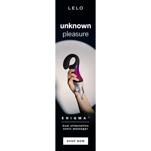 LELO - ENIGMA DOBLE ESTIMULACIÓN SUCCION MASAJEADOR NEGRO