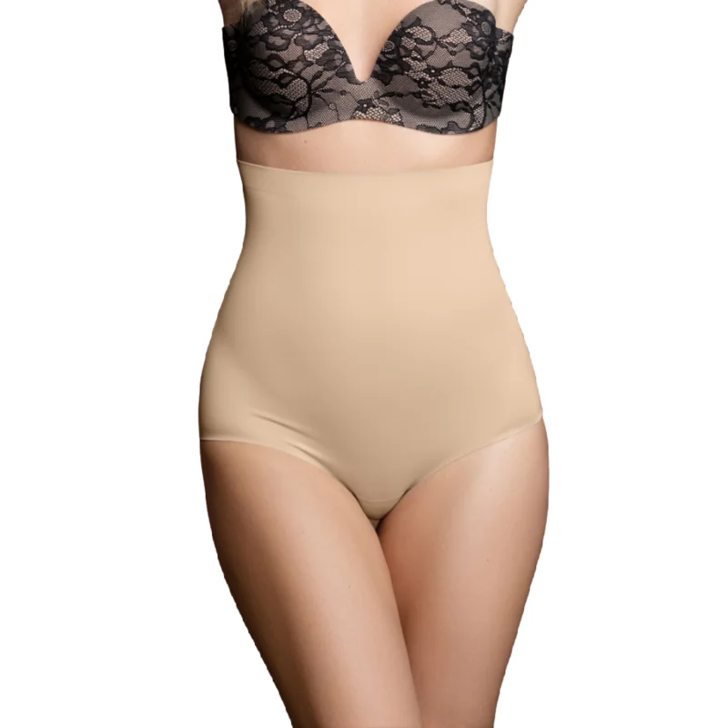BYE-BRA - FAJA SIN COSTURAS ESTILO PANTIES BEIGE TALLA S