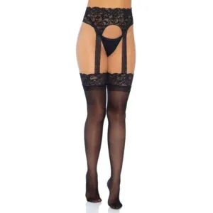LEG AVENUE - MEDIAS CON LIGUERO OPACAS TALLA ÚNICA