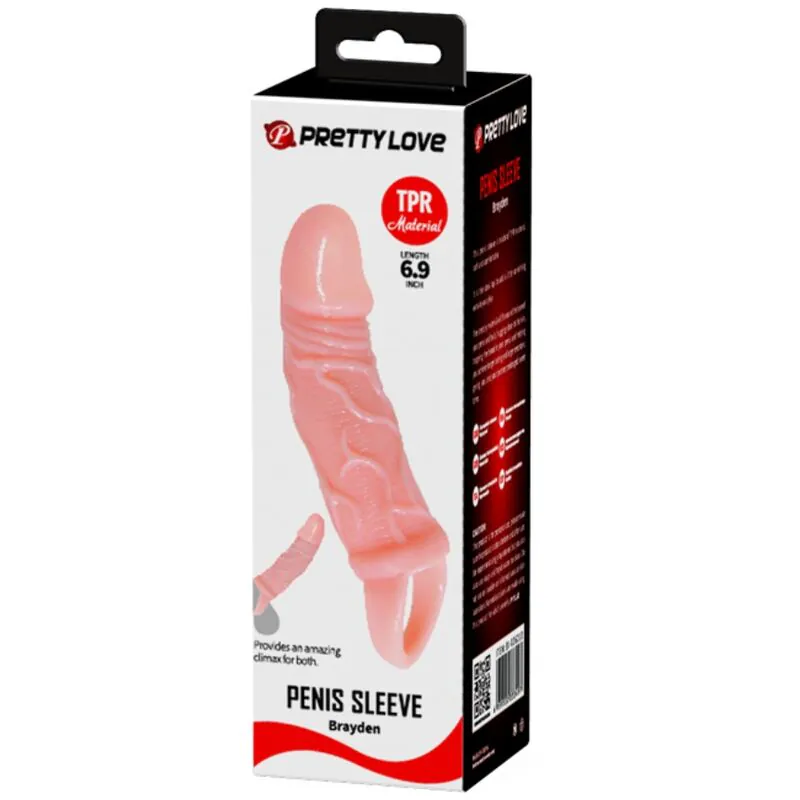 BAILE - FUNDA EXTENSORA PENE CON STRAP PARA TESTÍCULOS 13.5 CM