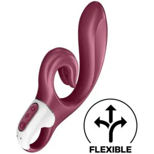 SATISFYER - LOVE ME VIBRADOR RABBIT ROJO