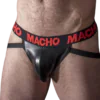 MACHO - MX25RC JOCK CUERO ROJO S