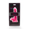 GET REAL - HAPPY DICKS DILDO 12 CM CON TESTÍCULOS ROSA