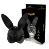 COQUETTE CHIC DESIRE - MÁSCARA CUERO VEGANO CON OREJAS DE CONEJO