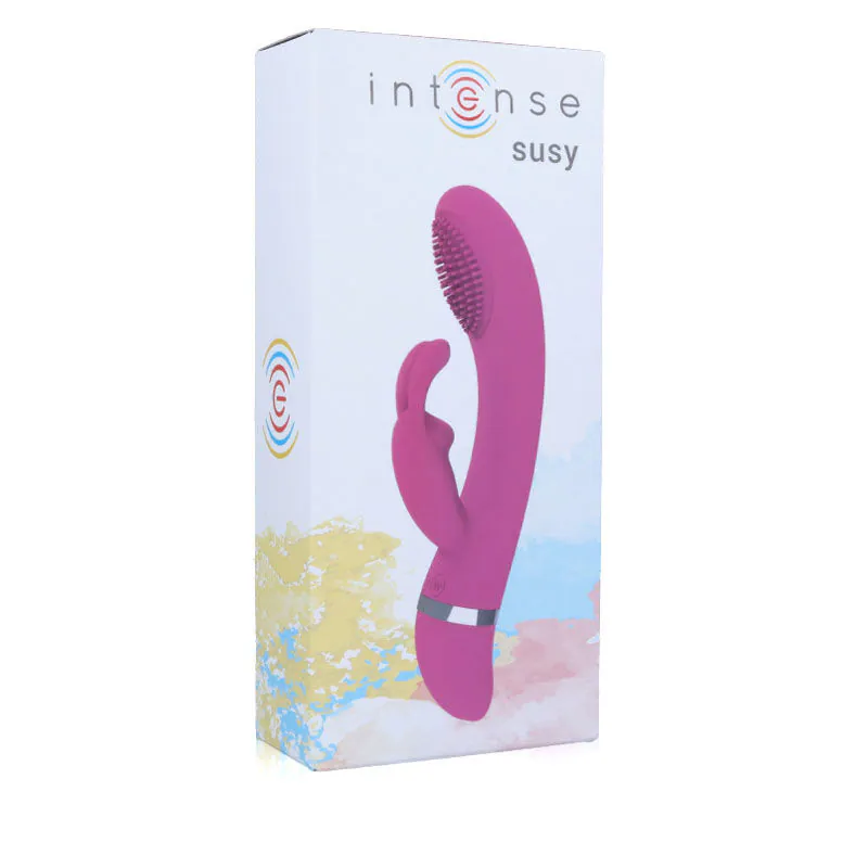 INTENSE - SUSY VIBRADOR OSCILANTE SILICONA RABBIT ROSA