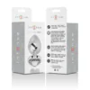 INTENSE - PLUG ANAL METAL ALUMINIO CORAZÓN BLANCO TALLA L