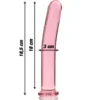 NEBULA SERIES BY IBIZA - MODELO 17 DILDO CRISTAL ROSA 18.5 CM -O- 3 CM