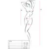 PASSION - BS096 BODYSTOCKING ROJO TALLA ÚNICA