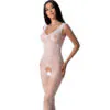 PASSION - BS098 BODYSTOCKING BLANCO TALLA ÚNICA