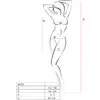 PASSION - BS101 BODYSTOCKING NEGRO TALLA ÚNICA