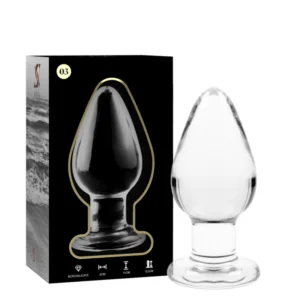 NEBULA SERIES BY IBIZA - MODELO 3 PLUG CRISTAL TRANSPARENTE 11 CM -O- 5 CM