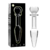 NEBULA SERIES BY IBIZA - MODELO 7 PLUG CRISTAL TRANSPARENTE 13.5 CM -O- 3 CM