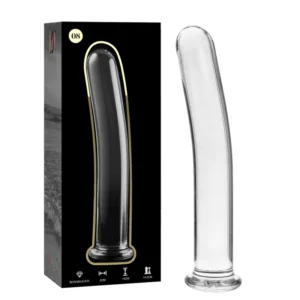 NEBULA SERIES BY IBIZA - MODELO 8 DILDO CRISTAL TRANSPARENTE 14.5 CM -O- 2 CM