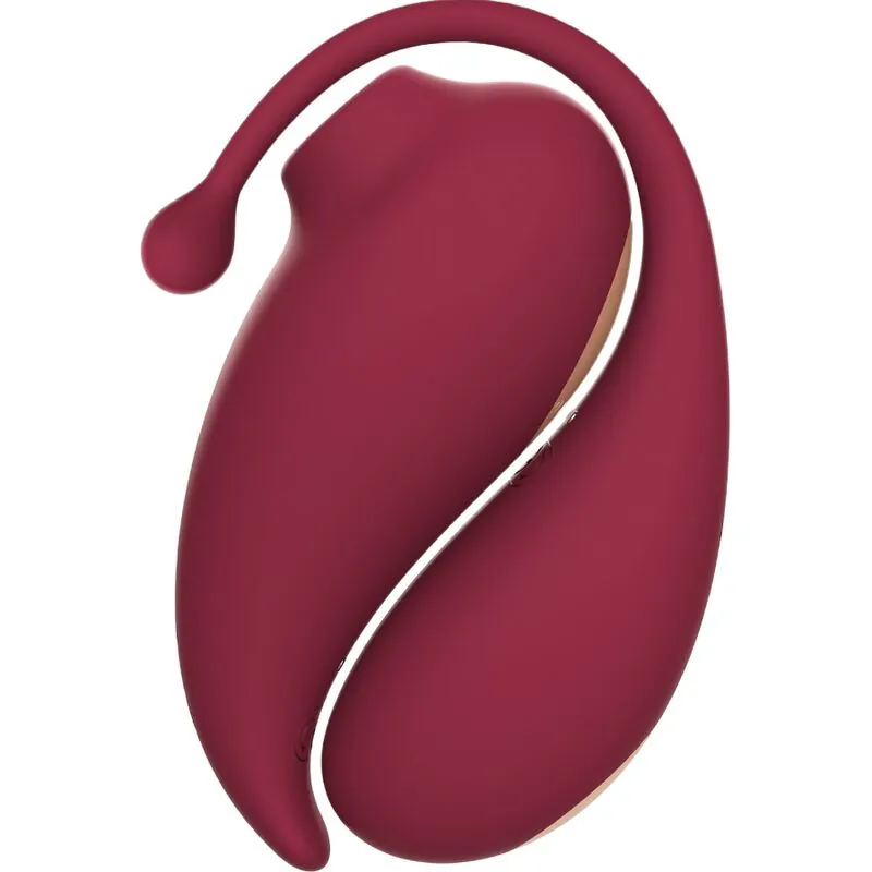 ADRIEN LASTIC - INSPIRATION SUCCIONADOR CLÍTORIS + HUEVO VIBRADOR ROJO - APP GRATUITA