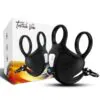 ARMONY - MANTA ANILLO VIBRADOR TESTÍCULOS CONTROL REMOTO NEGRO
