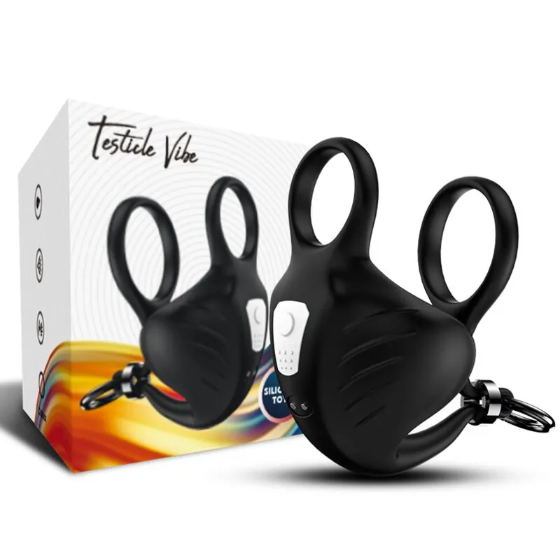 ARMONY - MANTA ANILLO VIBRADOR TESTÍCULOS CONTROL REMOTO NEGRO