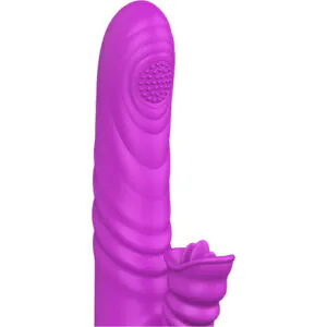 ARMONY - ANGELIA VIBRADOR MULTIFUNCION CON LENGUA ESTIMULADORA EFECTO CALOR VIOLETA