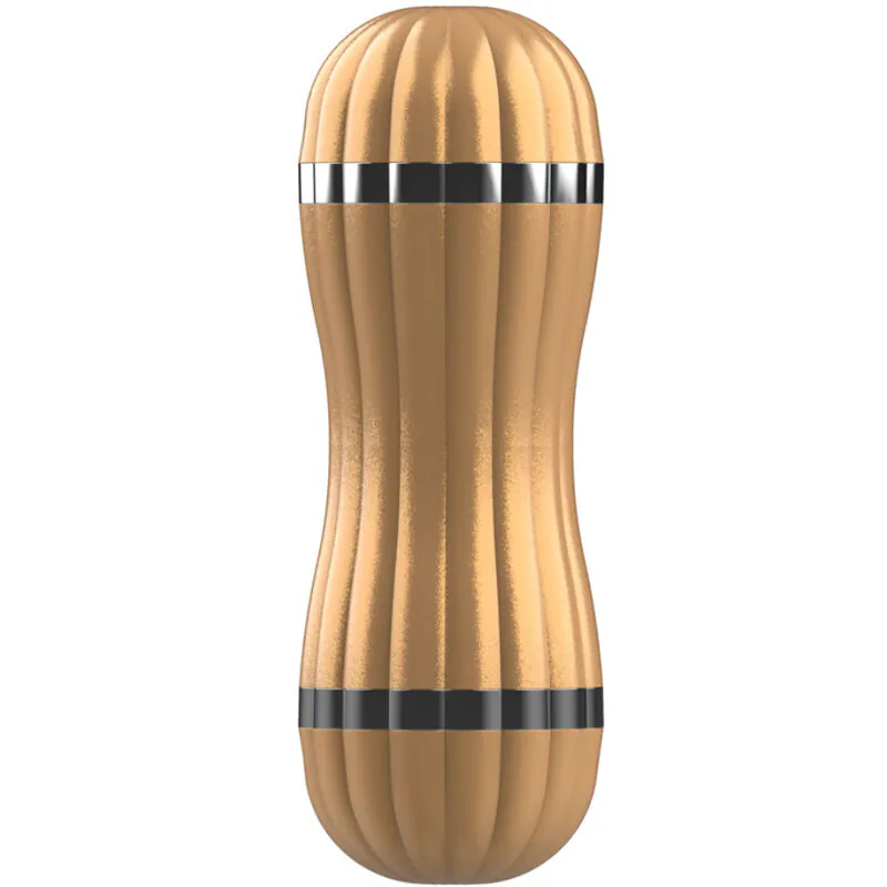 ARMONY - BEVIS MASTURBADOR DOBLE VAGINA & BOCA SIN VIBRACIÓN DORADO