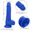 CALEXOTICS - ADMIRAL SAILOR DILDO REALÍSTICO VIBRADOR AZUL