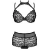LIVCO CORSETTI FASHION - LINERA FOR THE SENSES COLLECTION SUJETADOR + PANTY NEGRO S/M