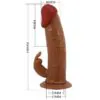 PRETTY LOVE - MARION HARNESS BRIEFS UNIVERSAL CON DILDO VIBRACIÓN 19 CM MULATO