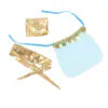 SUBBLIME - SET DE LENCERIA INDIA STYLE AZUL S/M