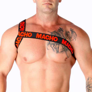 MACHO - ARNÉS ROMANO ROJO L/XL