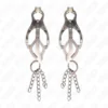 KINK - PINZAS PARA PEZONES ESTILO JAPONÉS CON CADENAS PLATEADO