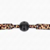 KINK - MORDAZA DE BOLA 4.5 CM TRANSPIRABLE LEOPARDO 65 x 2.5 CM