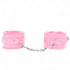 KINK - MUÑEQUERAS FORRADAS PREMIUM ROSA CON CORREA ROSA AJUSTABLE 17-29 CM X 6 CM