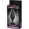 PRETTY LOVE - VIBRA BUTT PLUG 2 PLUG ANAL 10 VIBRACIONES NEGRO