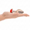 KINK - PLUG ANAL ORO ROSADO ROSA ROJA M