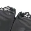 SUBBLIME - 957544 VESTIDO DE CUERO CON CUELLO DE ENCAJE NEGRO S/M
