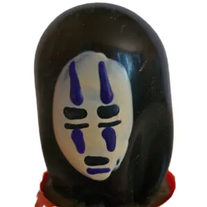 CONDOMERIE - PRESERVATIVO DECORATIVO PINTADO A MANO MASCARILLA FANTASMA NEGRO