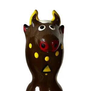 CONDOMERIE - PRESERVATIVO DECORATIVO PINTADO A MANO TORO NEGRO MODELO 2