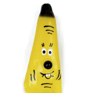 CONDOMERIE - PRESERVATIVO DECORATIVO PINTADO A MANO PLÁTANO MODELO XL