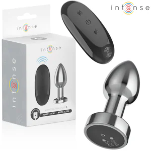 INTENSE - PLUG ANAL 10 VIBRACIONES METAL CON CONTROL REMOTO S