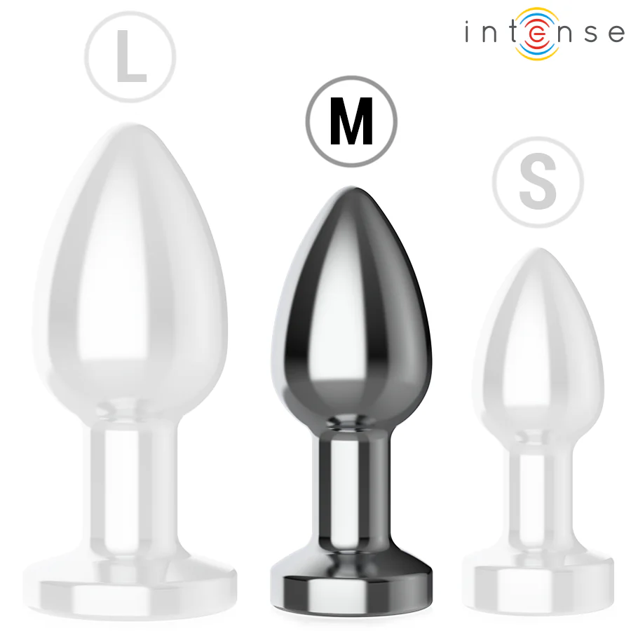 INTENSE - PLUG ANAL 10 VIBRACIONES METAL CON CONTROL REMOTO M