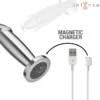 INTENSE - PLUG ANAL 10 VIBRACIONES METAL EN FORMA DE DILDO CON CONTROL REMOTO M