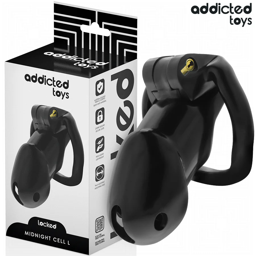 ADDICTED TOYS LOCKED - MINDNIGHT CELL JAULA PARA PENE TALLA L