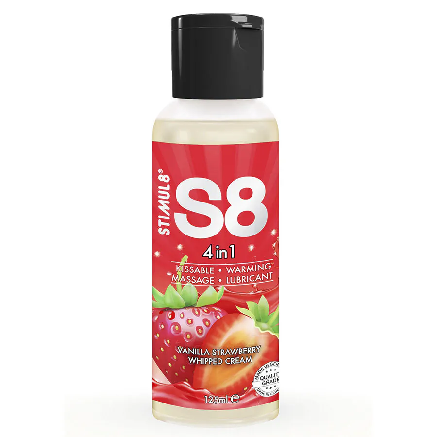 STIMUL8 - S8 4 EN 1 LUBRICANTE POSTRE FRESA 125 ML
