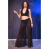 CHILIROSE - CR 4857 SET TOP Y PANTALONES NEGRO TALLA M
