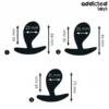 ADDICTED TOYS - SET DE 3 PLUG ANAL SILICONA MODELO 3