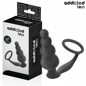 ADDICTED TOYS - PLUG ANAL CON ANILLO SILICONA MODELO 5