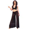 CHILIROSE - CR 4857 SET TOP Y PANTALONES NEGRO TALLA M