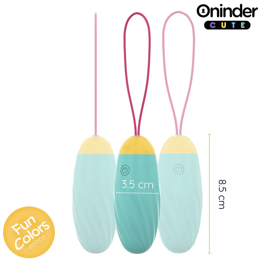 ONINDER CUTE - LOVE PLEASURE HUEVO VIBRO-GEMAS ROTADORAS SILICONA - APP MUNDIAL GRATUITA