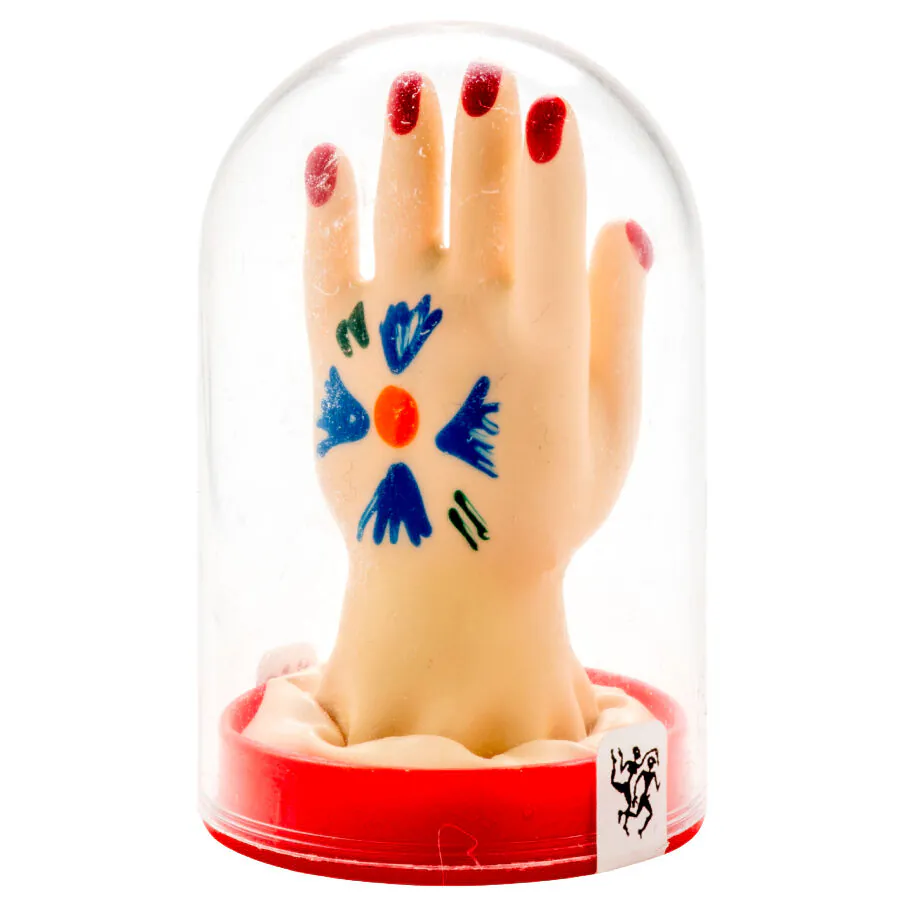 CONDOMERIE - PRESERVATIVO DECORATIVO PINTADO A MANO PALMA DE LA MANO MODELO 1