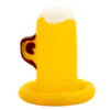 CONDOMERIE - PRESERVATIVO DECORATIVO PINTADO A MANO VASO DE CERVEZA