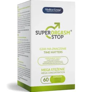 Super Orgasm Stop – Cápsulas Naturales para el Control de la Eyaculación y Mayor Resistencia Sexual